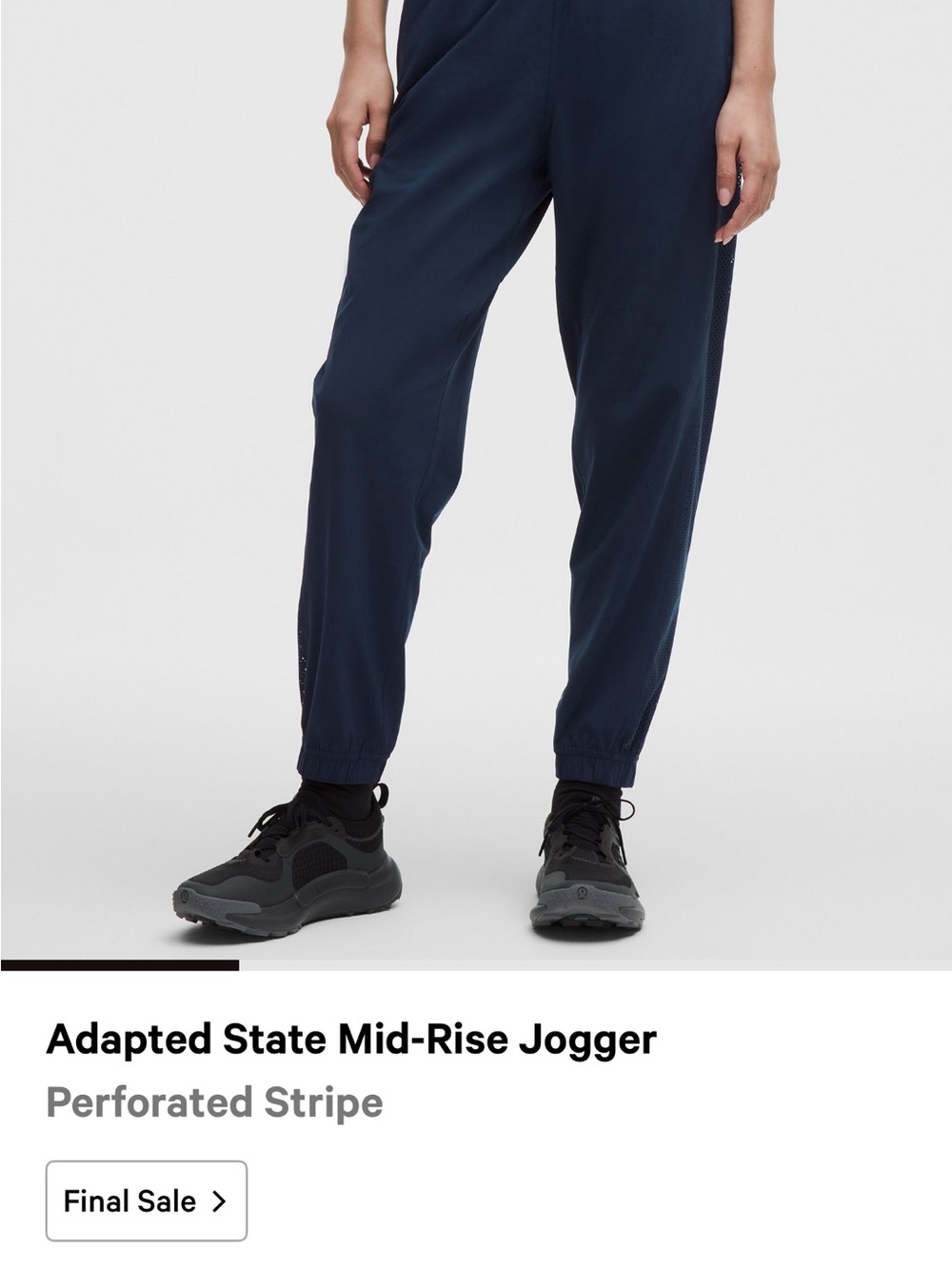 lululemon athletica Navy Adapted State Mid-Rise Jogger
